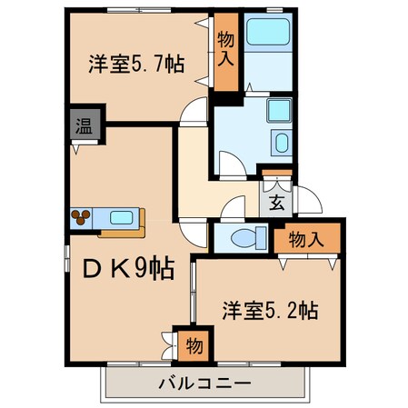 cross roadの物件間取画像